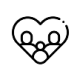 Icon Familie in Herz